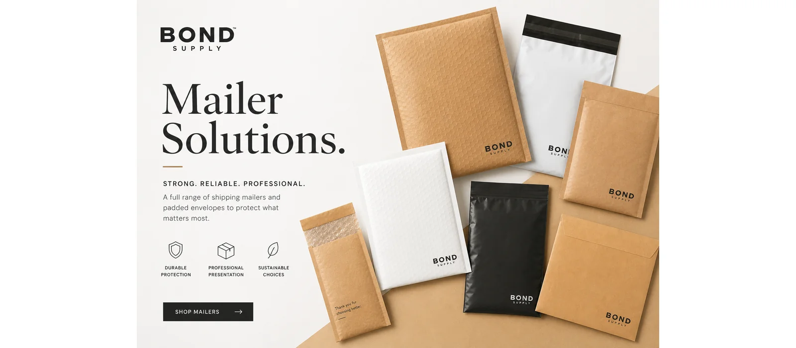 Mailers from Bond Supply