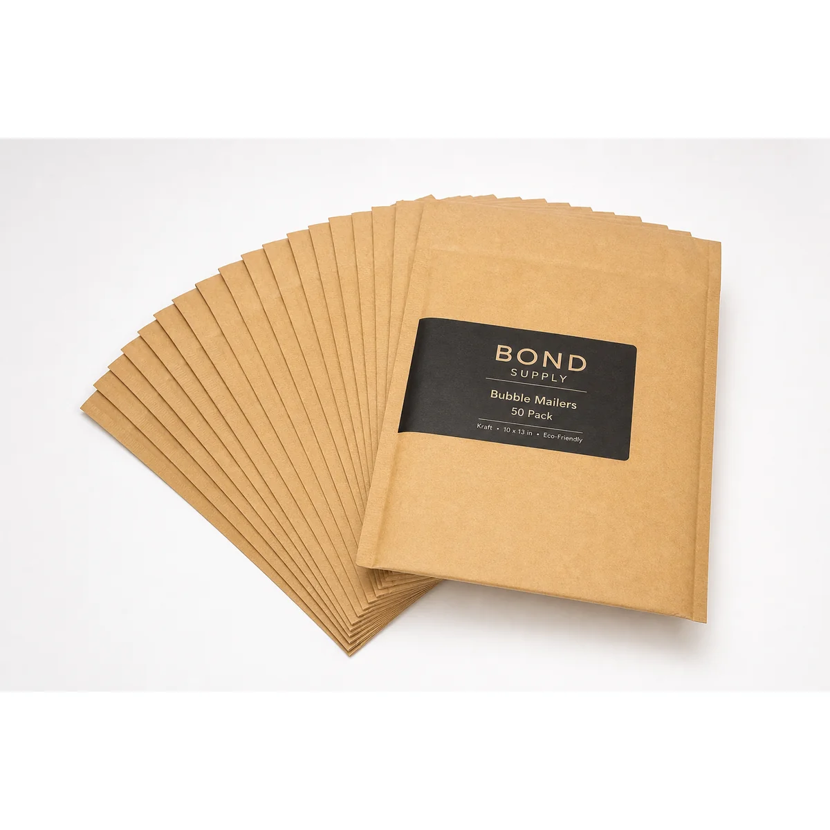 Kraft Bubble Mailers — 50 Pack
